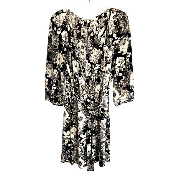 Daniel Rainn Large Women's Long Sleeve Maxi BOHO Dress Miss Size 12 14 L - Picture 2 of 6